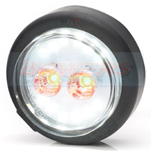 WAS W238 12v/24v Compact 60mm LED Rear Combination Fog and Reverse Light Lamp